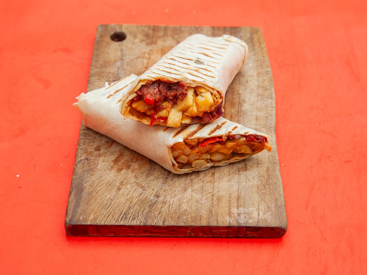Potatoes With Sausage Roll