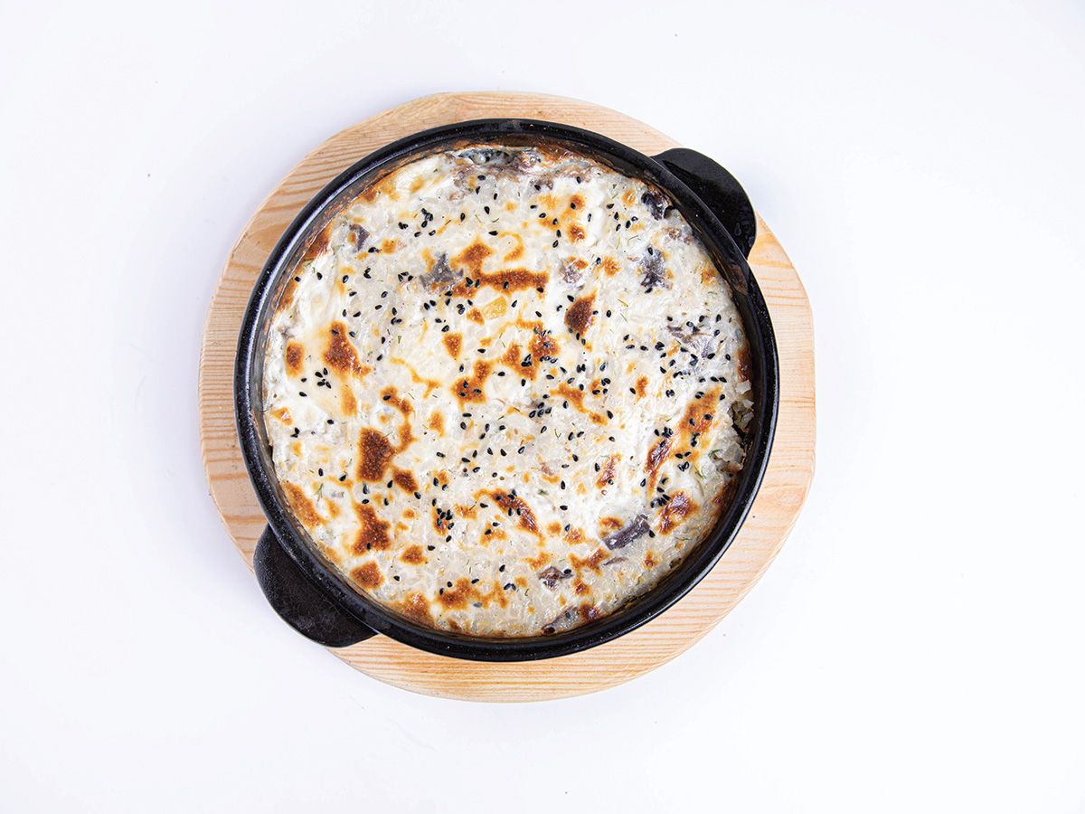 Pickled Lemon Oven Baked Rice Lamb Shank