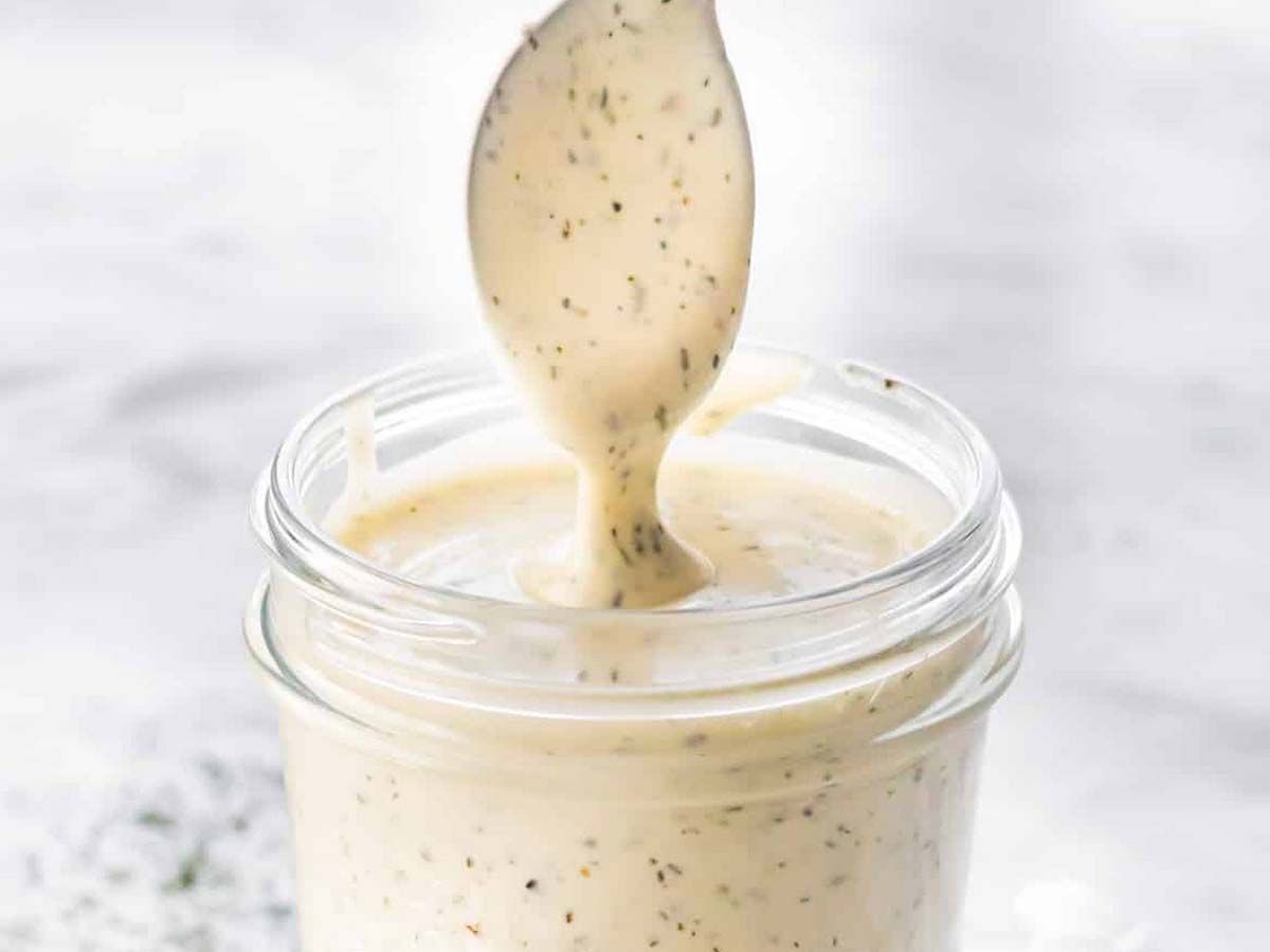 Ranch sauce jar