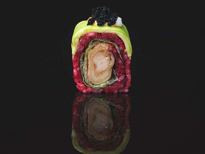 Red Shrimp Roll Special Uramaki