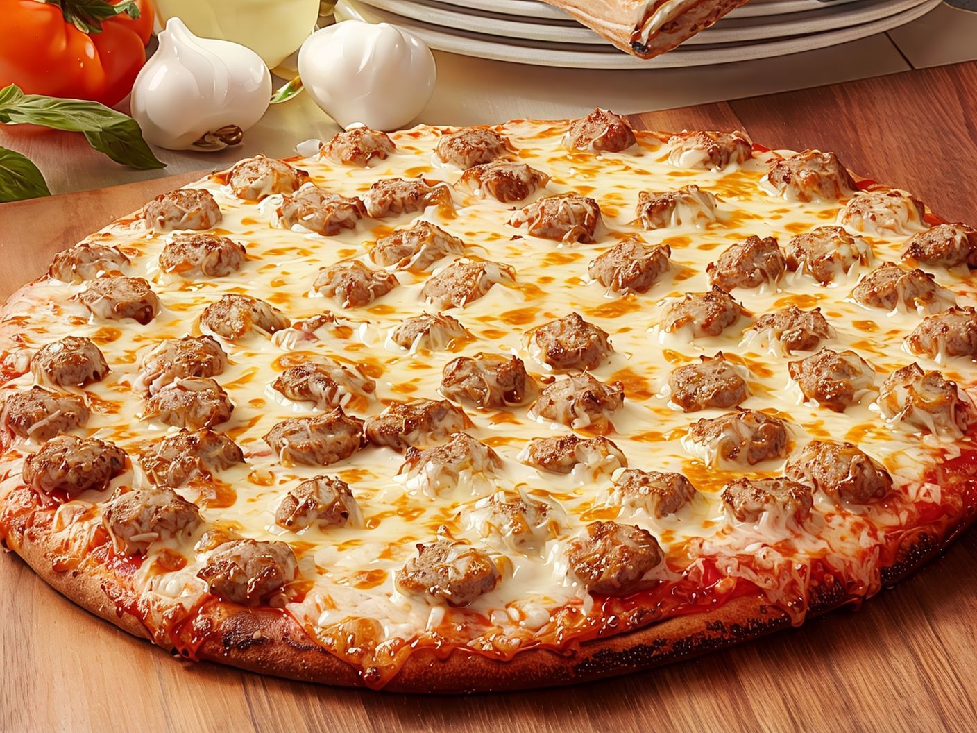 Sausage Oriental Pizza