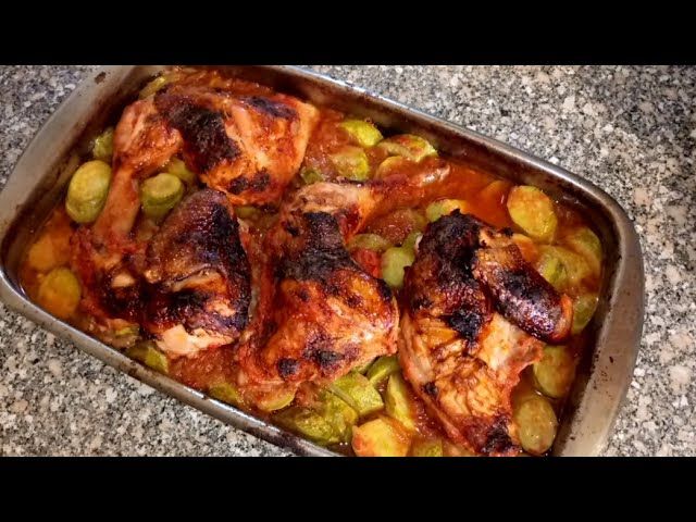 Zucchini with Quarter Roasted Chicken Meal