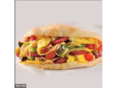 Potato Sandwich With Shakshuka