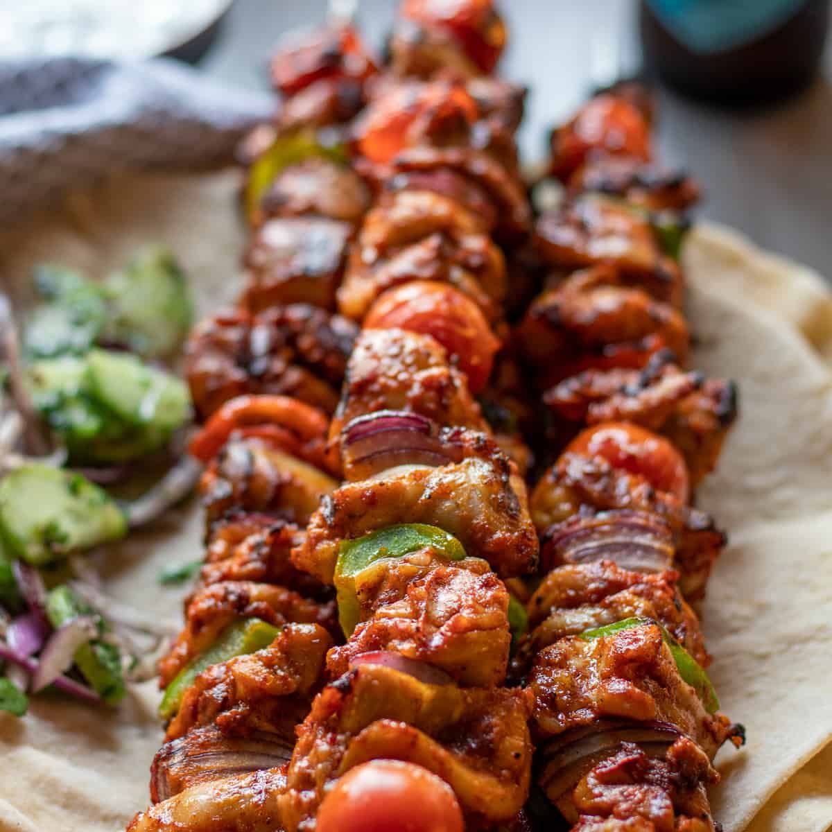 Oven-baked Basmati Rice with Shish Tawook