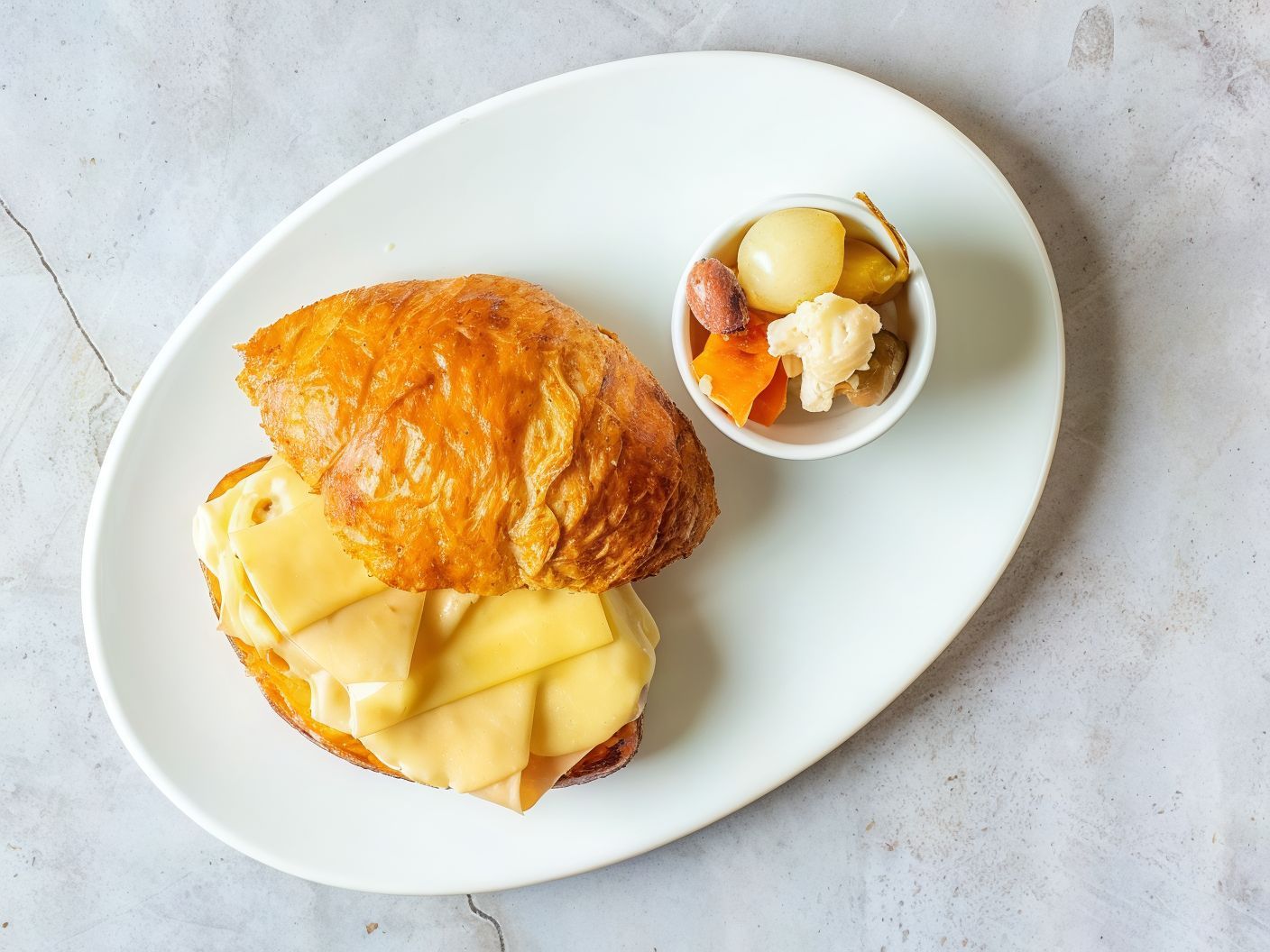 Smoked Turkey and Emmental Cheese Sandwich