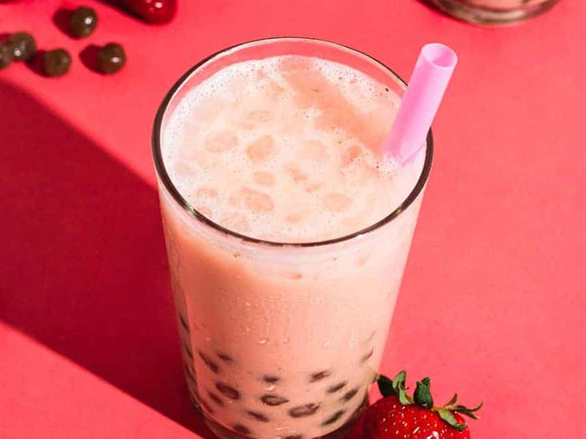 Strawberry Boba Soda