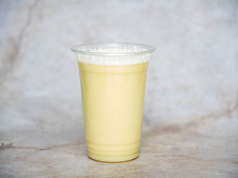 Sugarcane juice with milk
