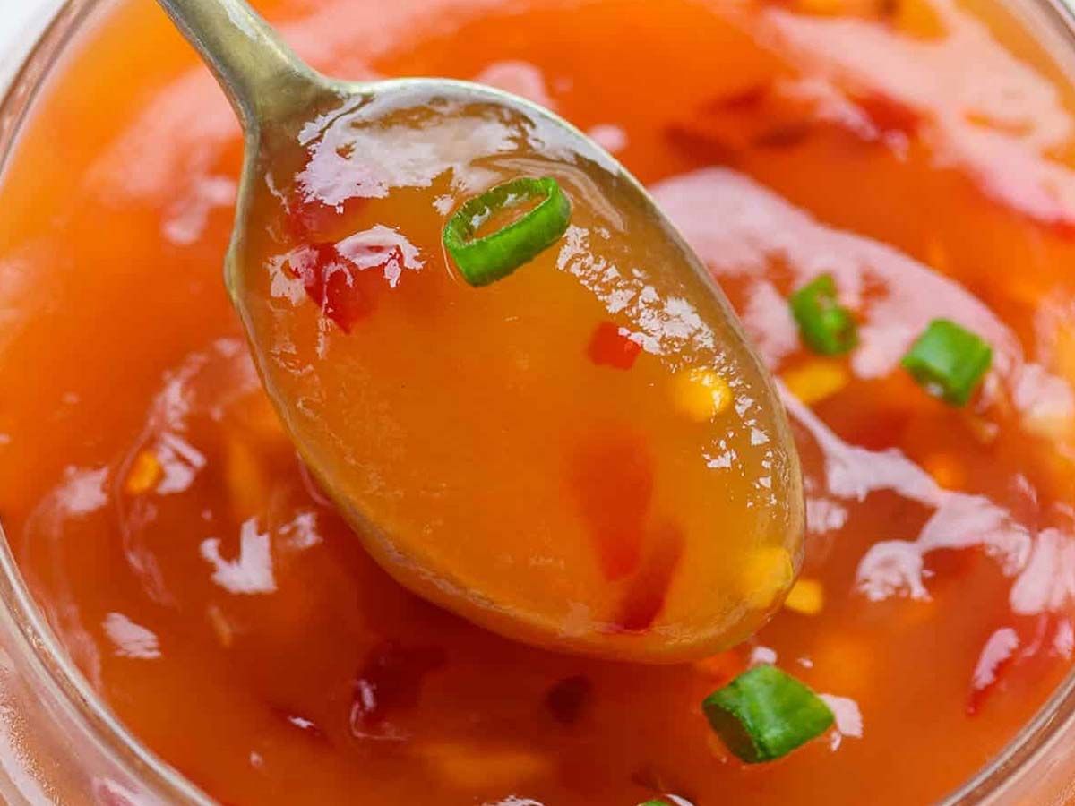 Sweet chili sauce jar