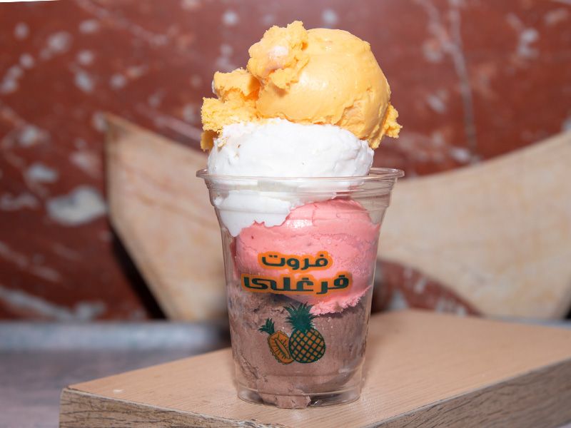 Ice cream pieces