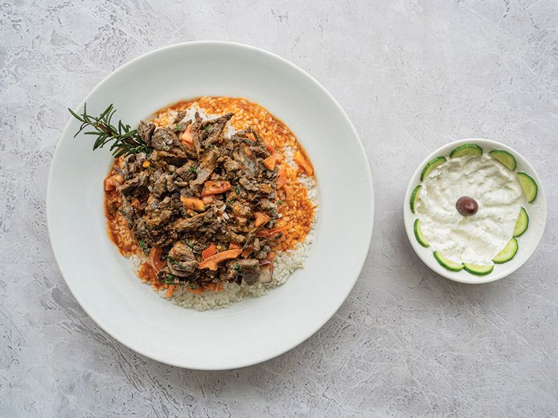 Beef shawarma feteh