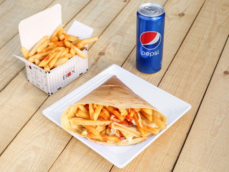 French Fries Crepe Combo