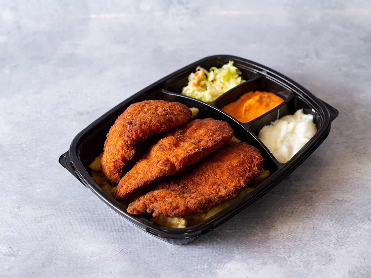 Traditional Escalope Pane Western Meal