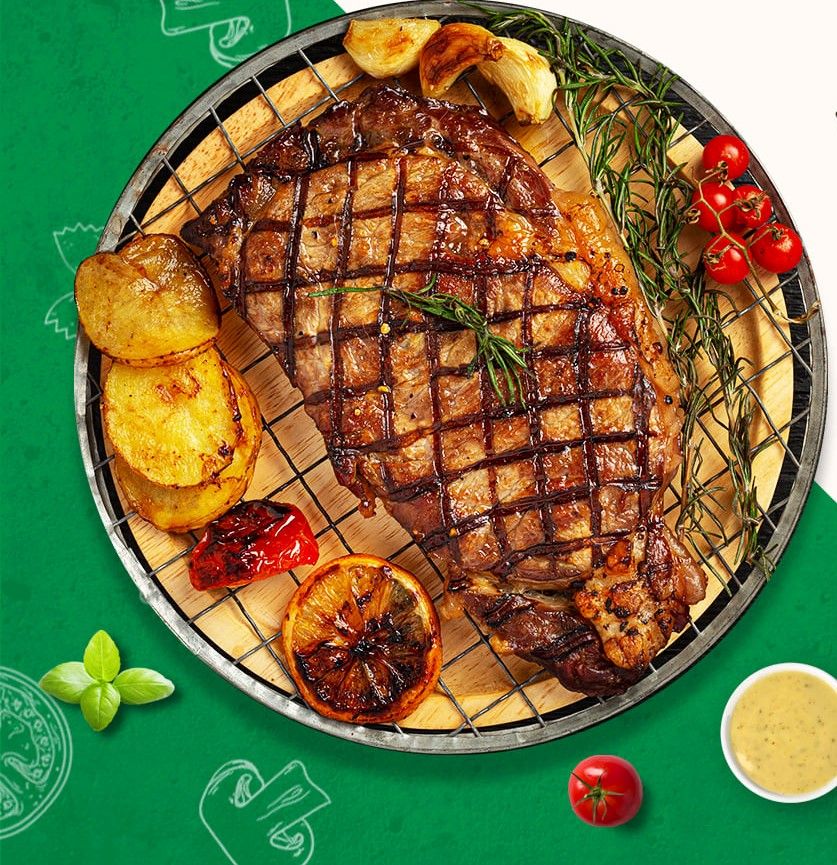 Griled Rib Eye Steak