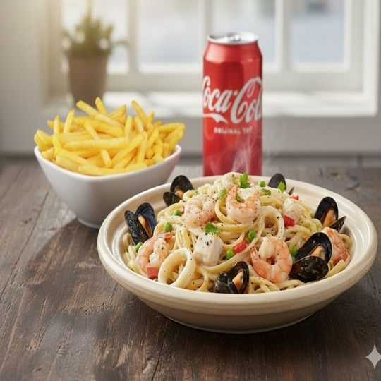 Individual Seafood Pasta Meal