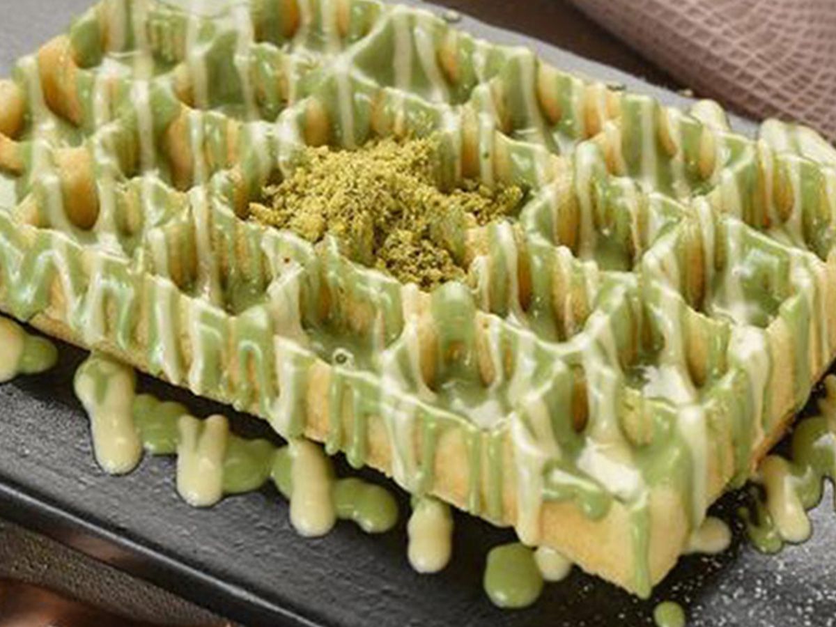 pistachio waffle