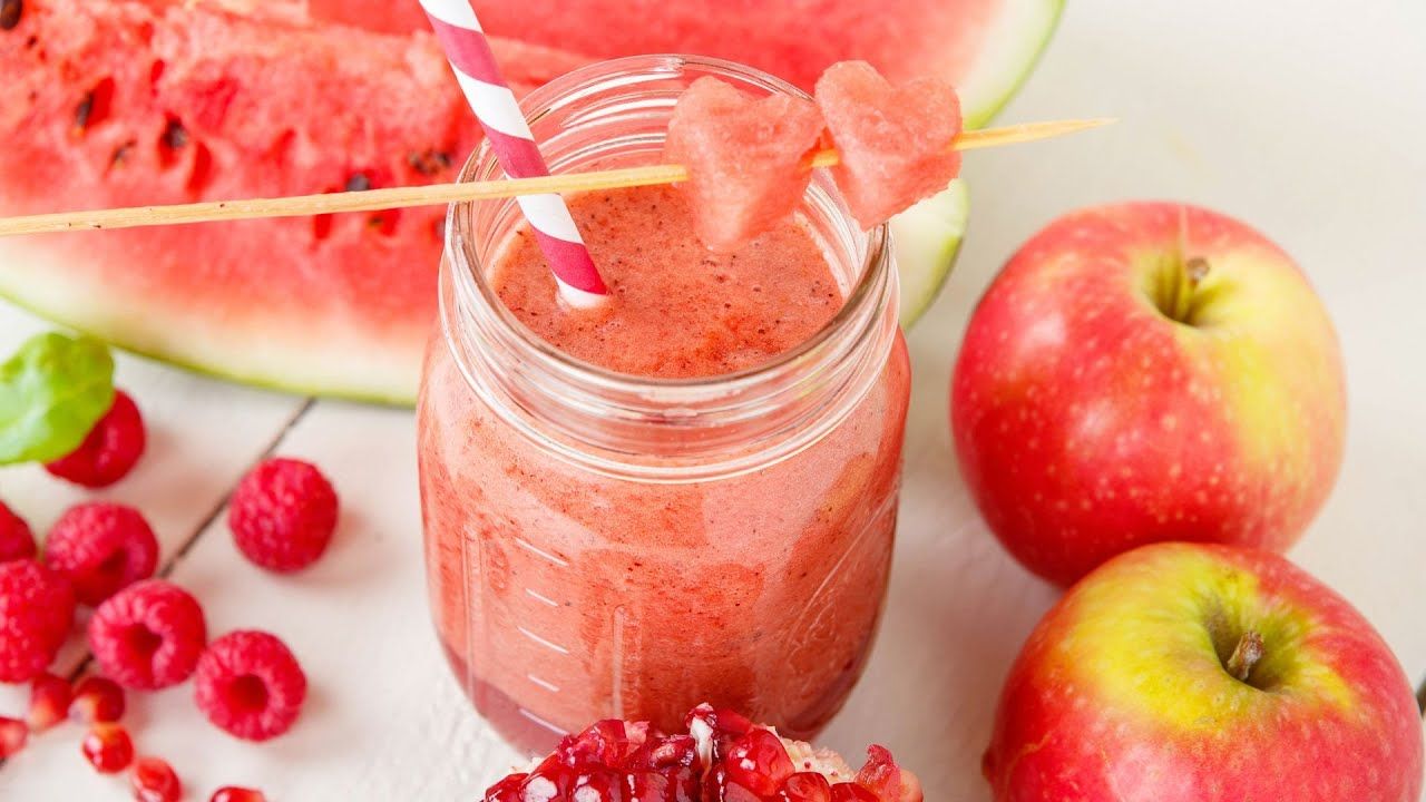 Apple With Watermelon and Orange