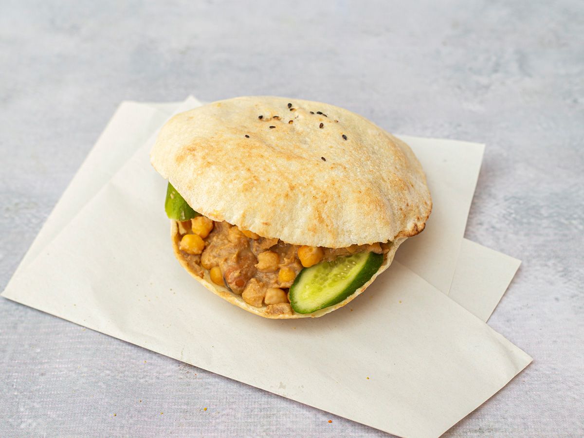 Hummus Foul sandwich