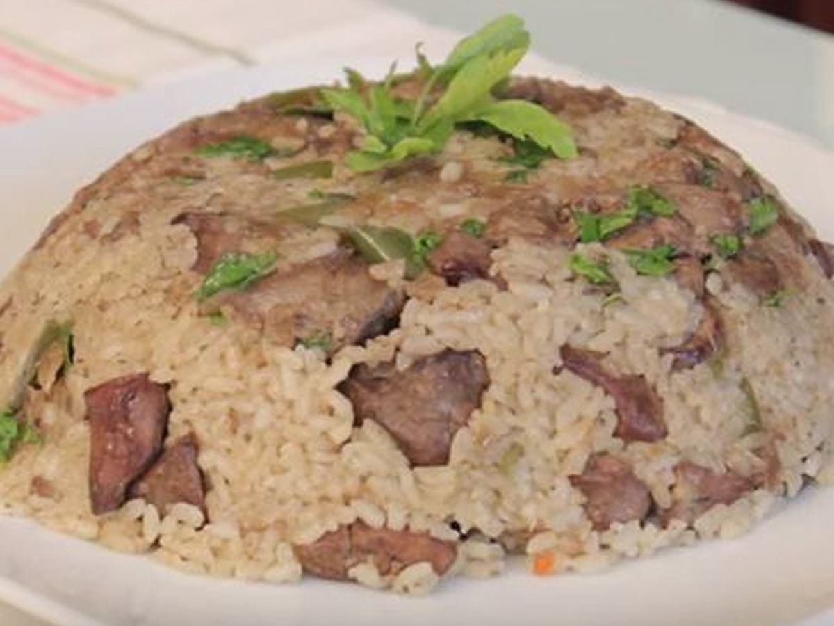 White Rice With Liver And Kidneys