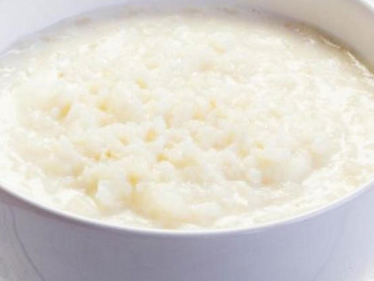 Plain rice pudding