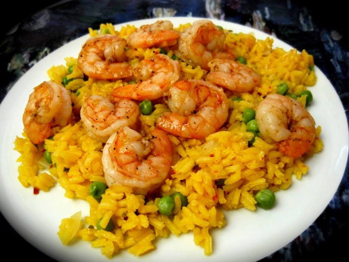 Rice With Curry And Shrimp