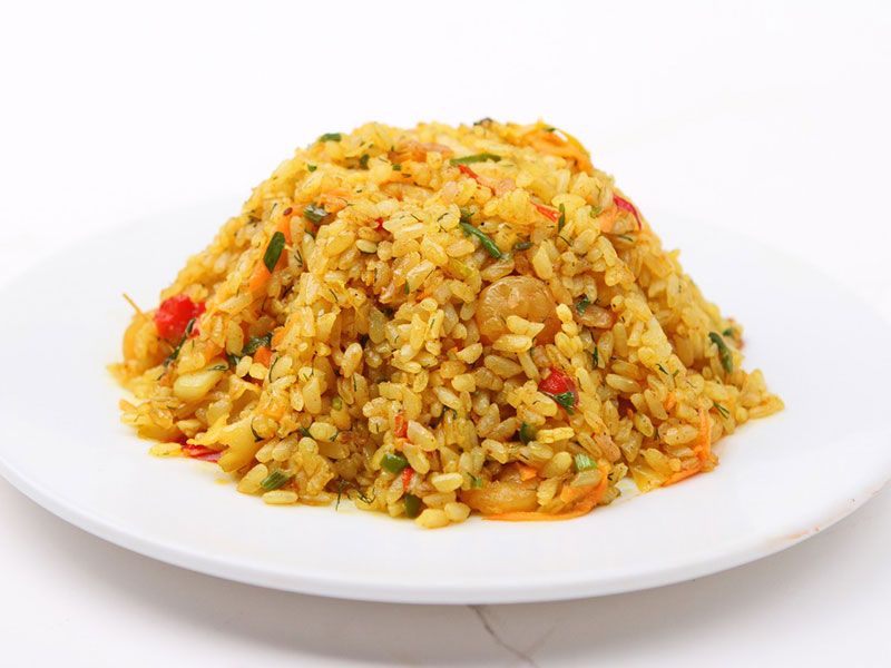 Rice with seafood