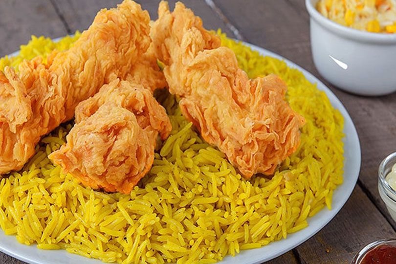 Mini Mix Rice with Chicken Crispy