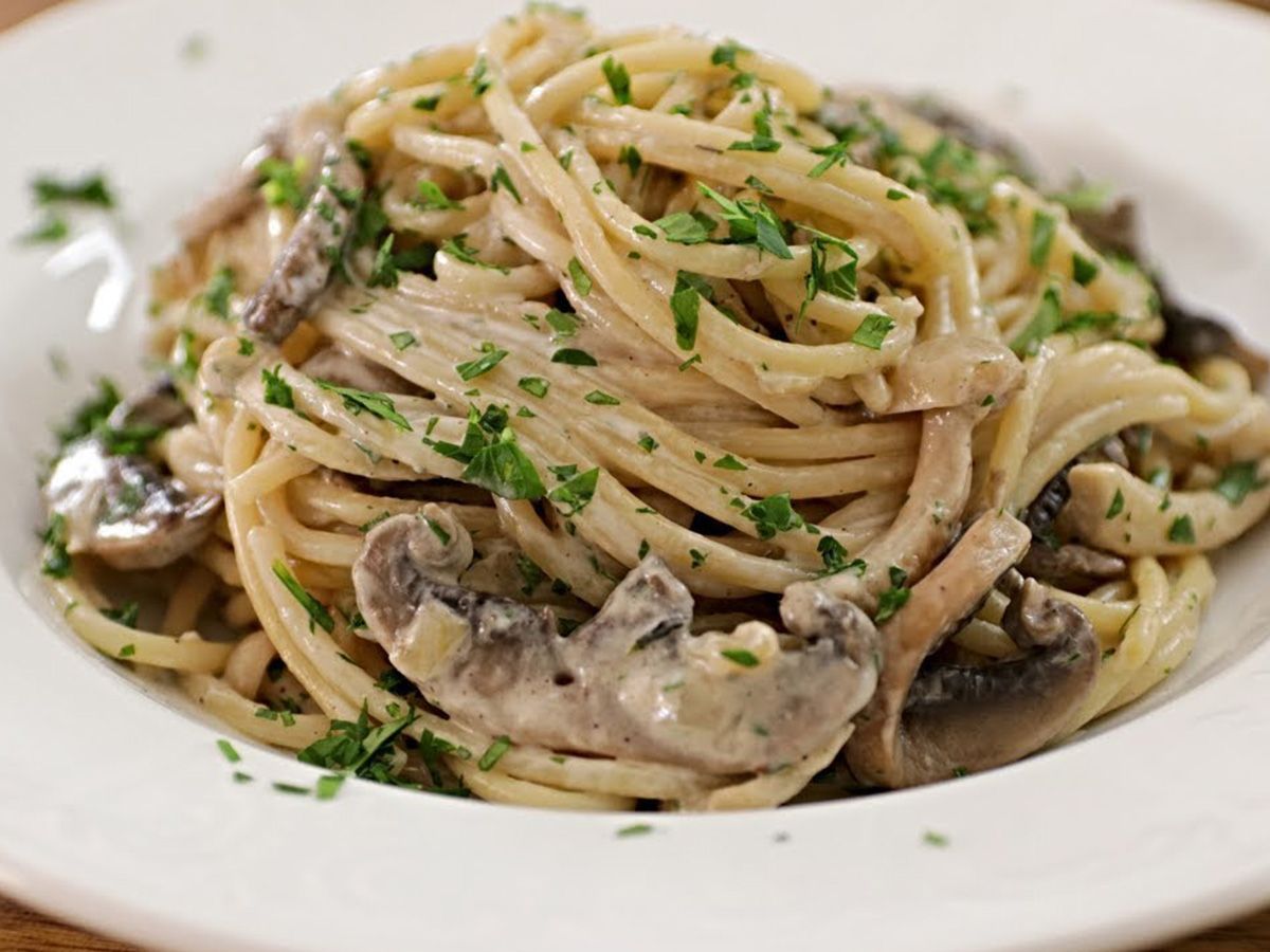 Mushroom spaghetti