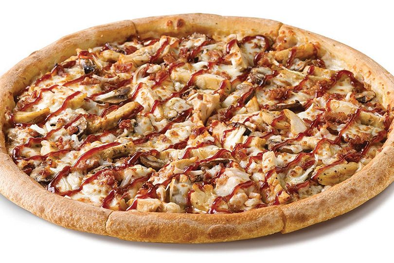 Strips BBQ pizza