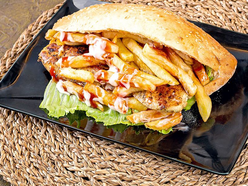 Grilled chicken escalope
