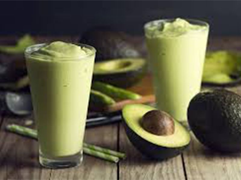 Avocado drink with honey