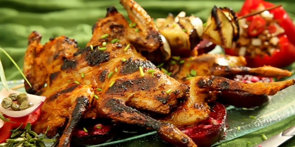 Grilled pigeon piece
