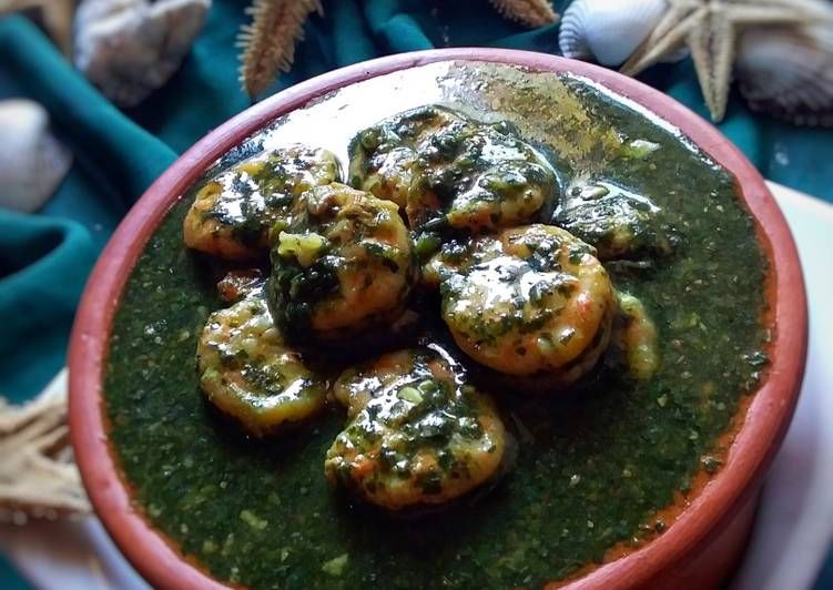 Molokhia with Shrimp