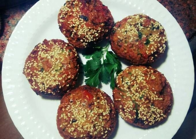 Stuffed Falafel Patty