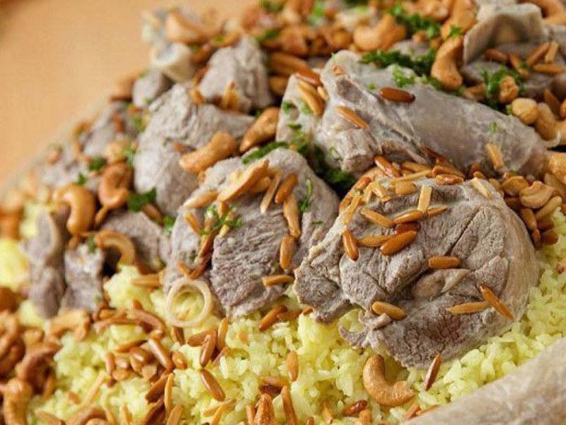 Jordanian Mansaf With Meat Platter