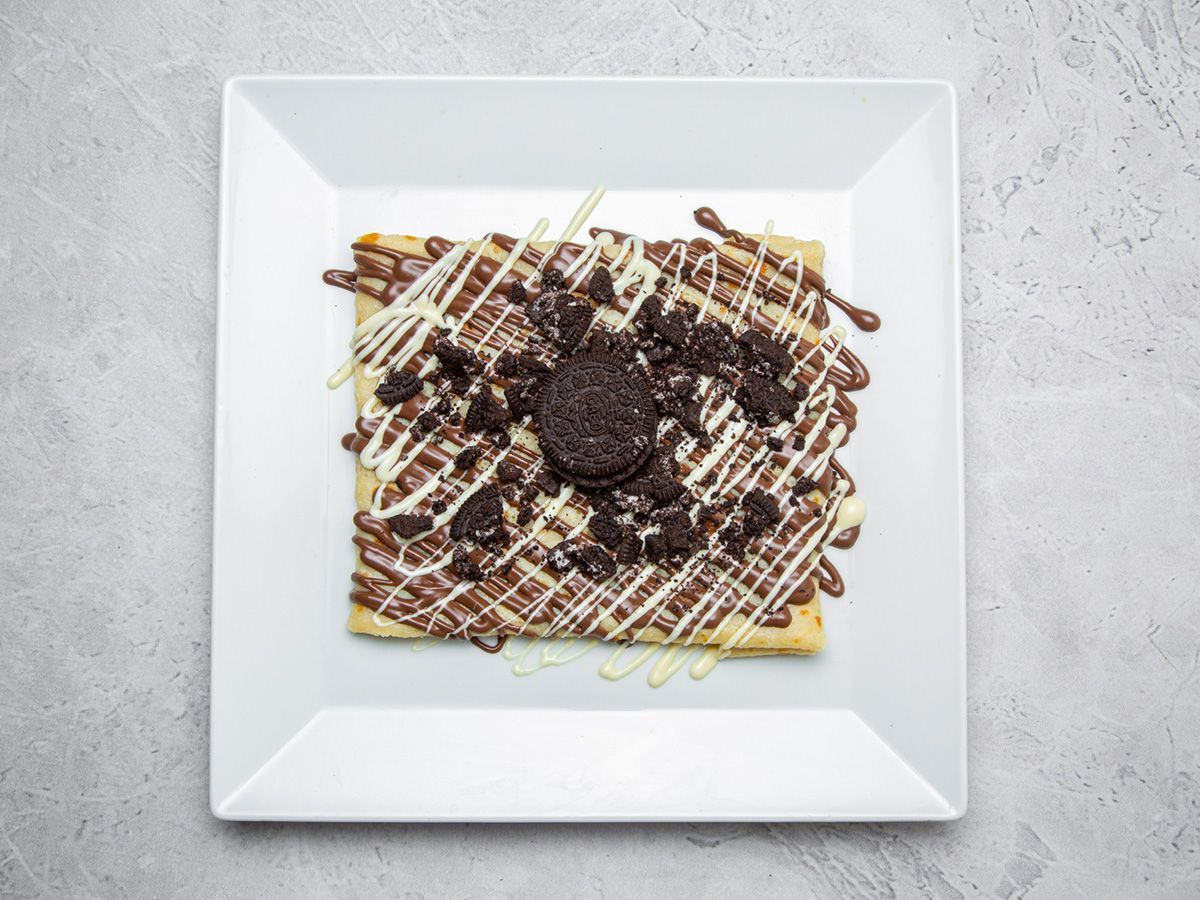 Fasting Crepe with Chocolate and Oreo