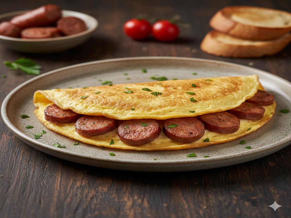 Omelette With Sausage
