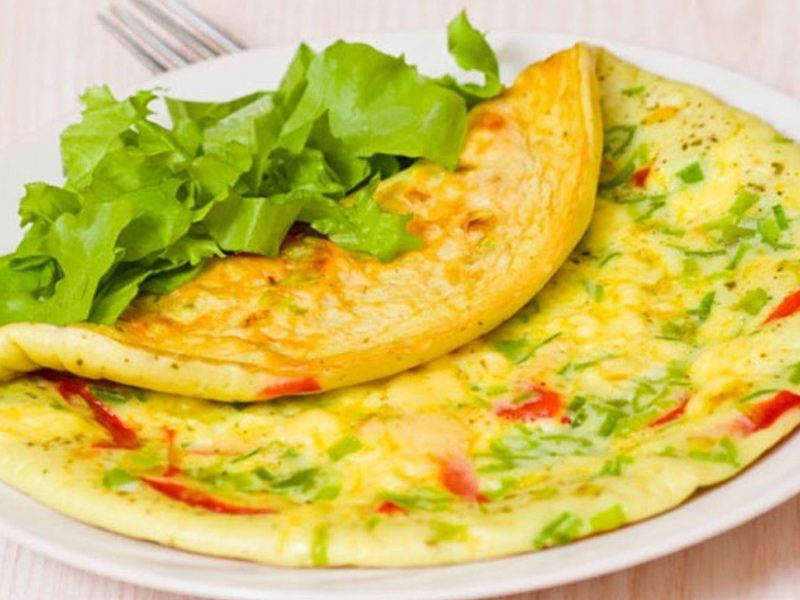 Omelette With Roumi Cheese Sandwich