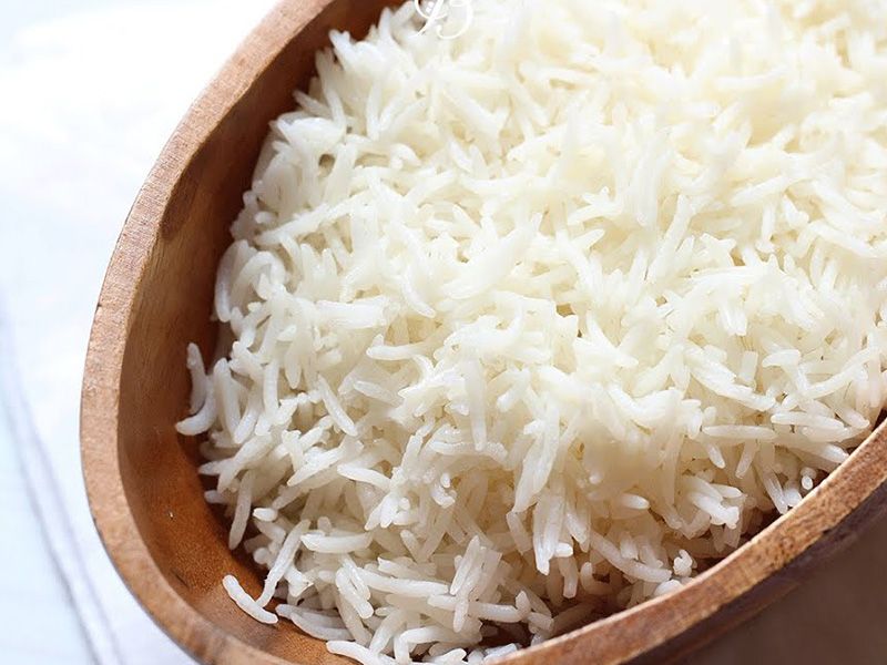White Rice Platter