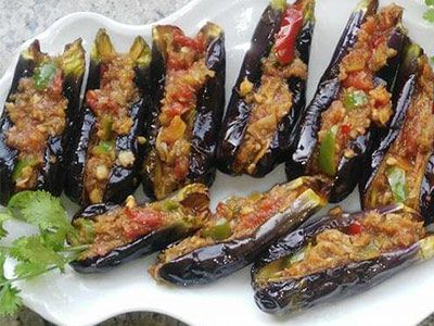 Pickled Eggplant Platter