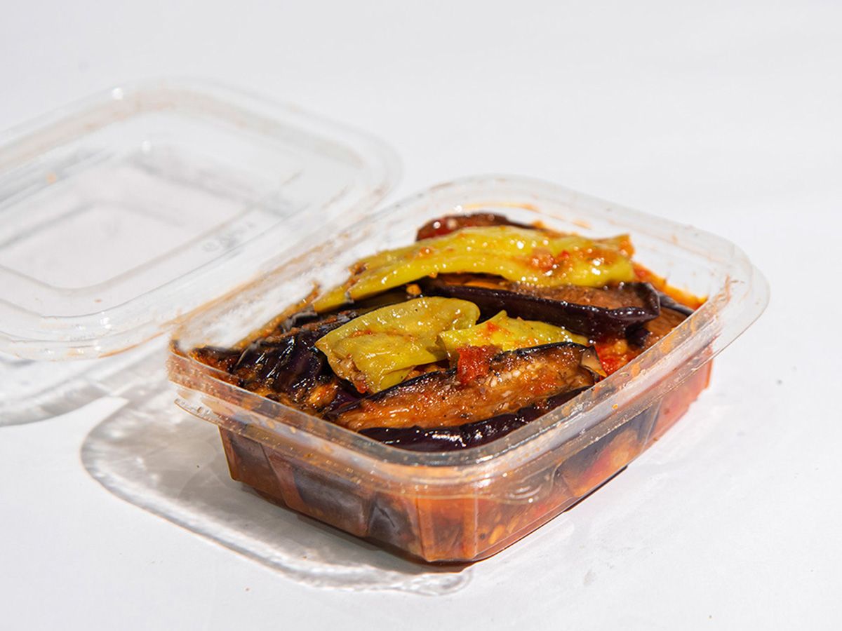 Fried pickled eggplant Box