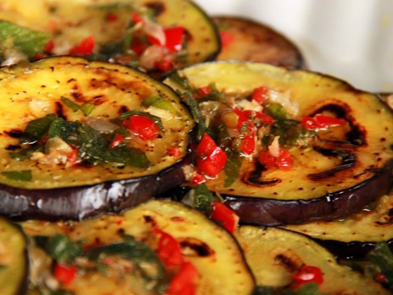 Small fried eggplant packet