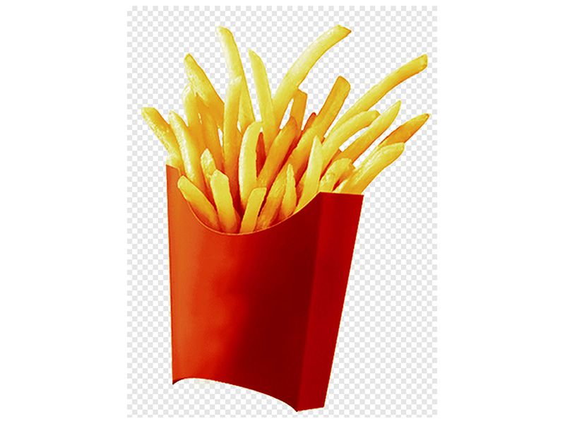 Packet of finger fries