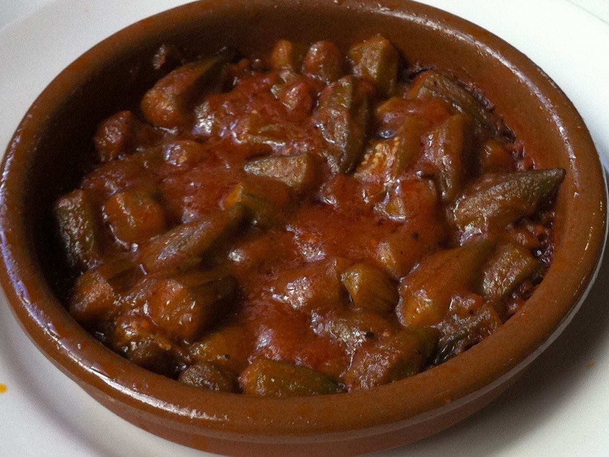 Plain Okra Tajine