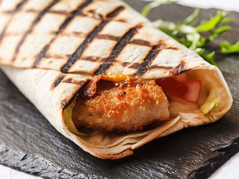 Syrian Pane With French Fries Sandwich