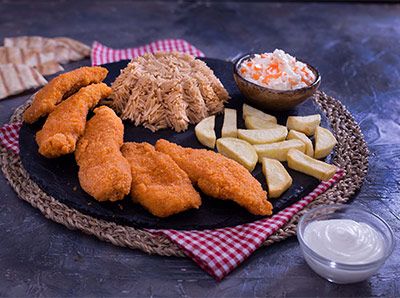Large Chicken Pane Meal