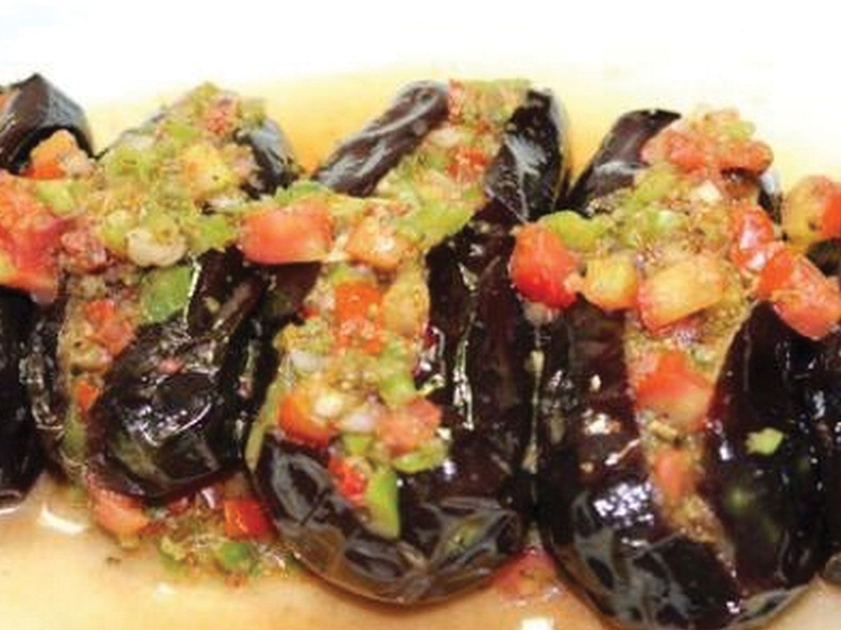 Fried eggplant