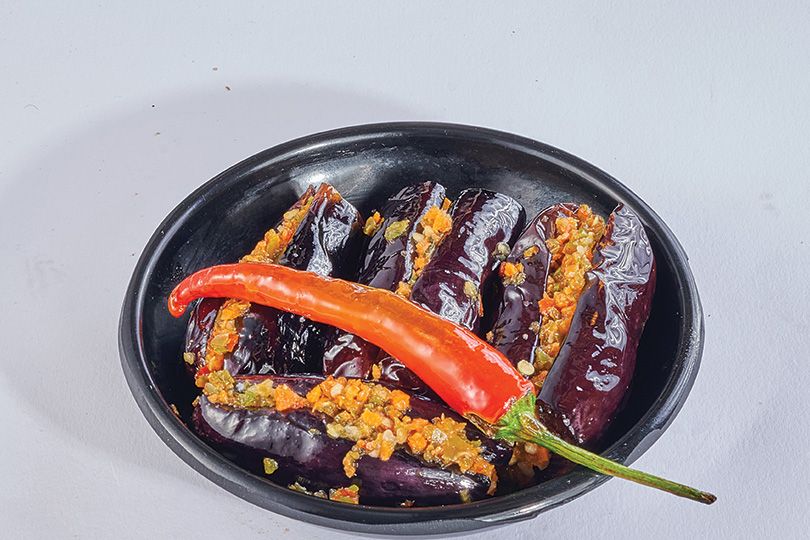 Pickeld Eggplant Plate