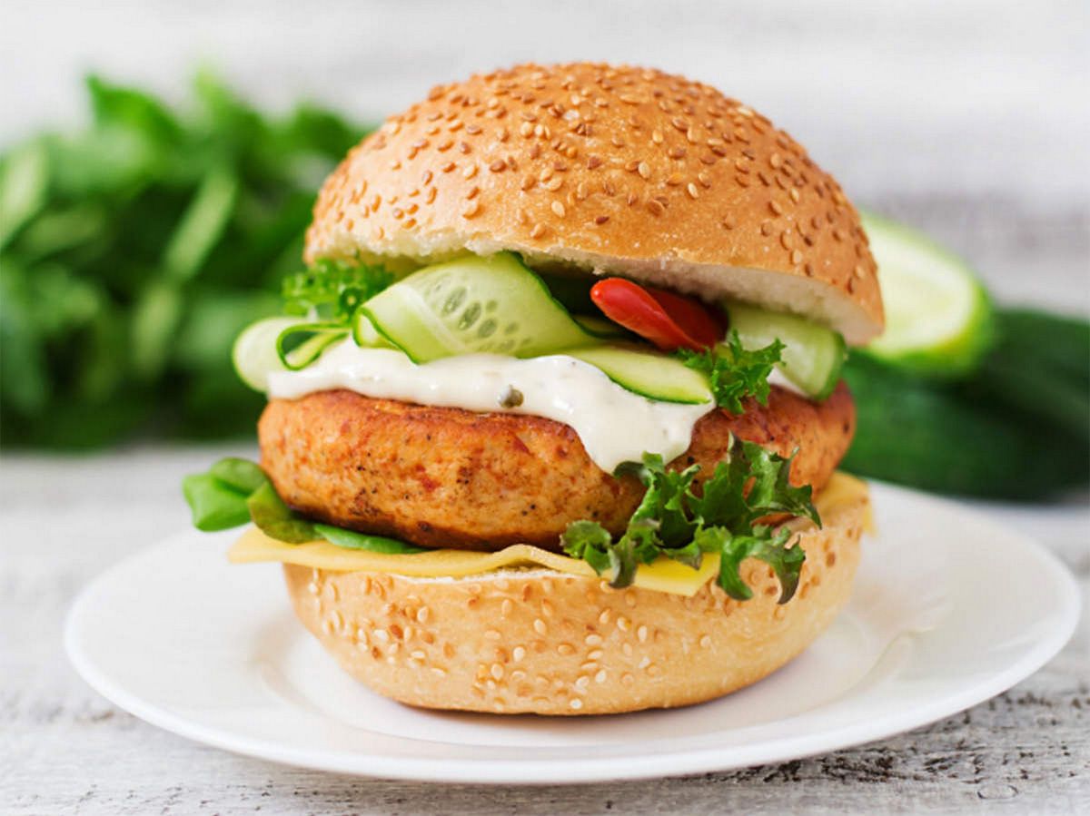Chicken burger sandwich