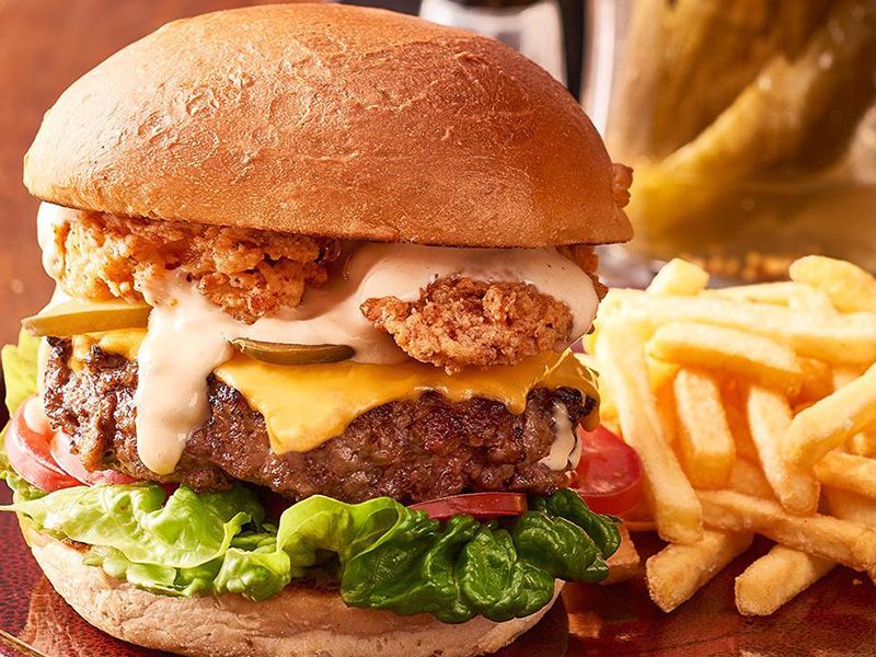 Mix Meat Burger Sandwich