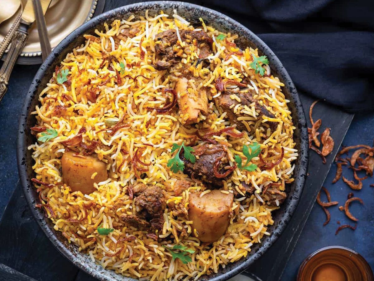 Meat Biryani Dish